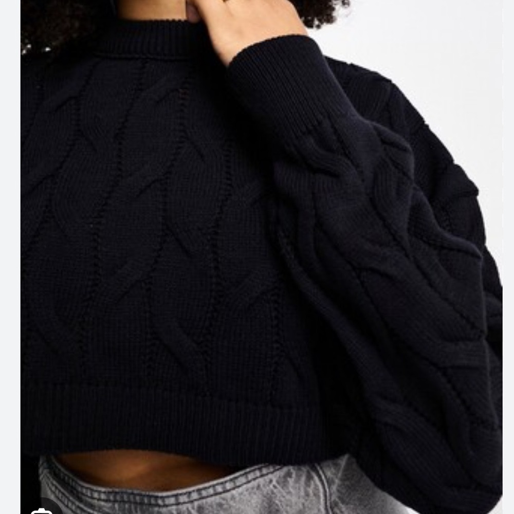 Cable knit sweater